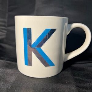 Coffee Mug by Opal House. Letter “K”